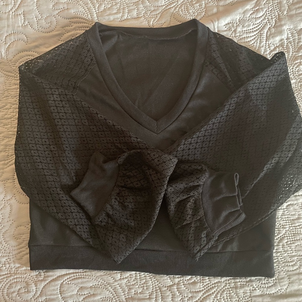 Long Sleeve Black Top